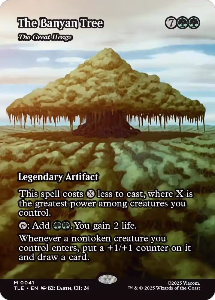 The Banyan Tree - The Great Henge (Borderless) (41), Avatar: The Last Airbender: Eternal-Legal — Magic card price