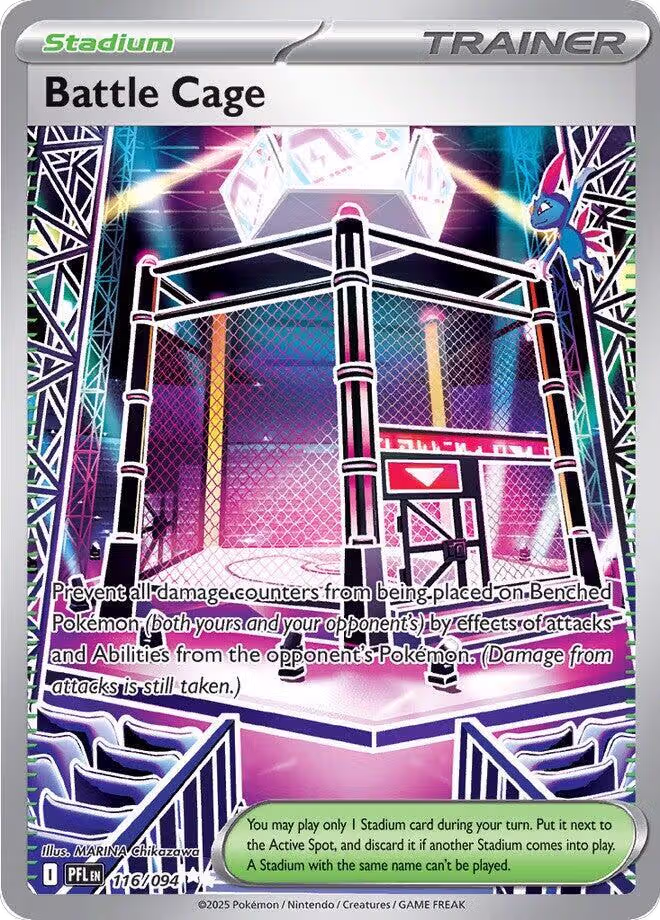 Battle Cage - 116/094 (116/094), Phantasmal Flames — Pokémon card price