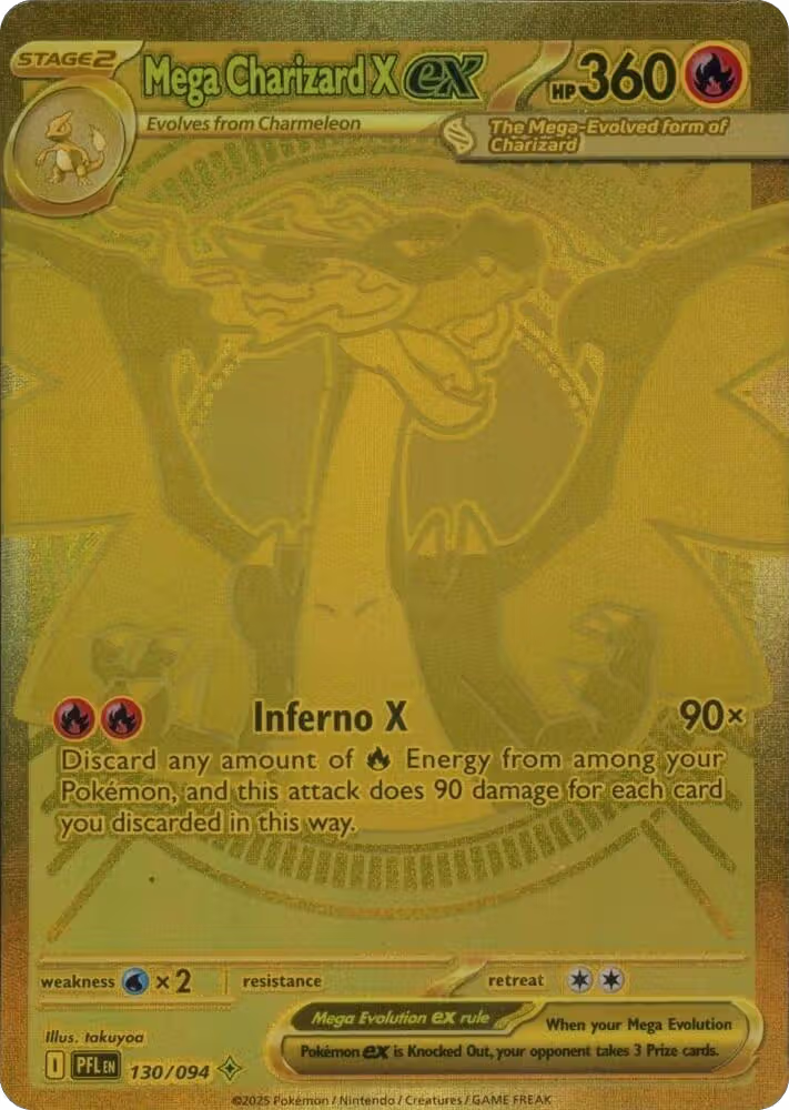 Mega Charizard X ex - 130/094 (130/094), Phantasmal Flames — Pokémon card price