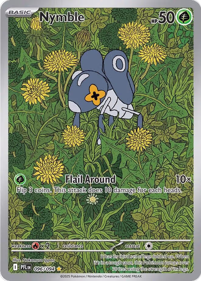 Nymble - 096/094 (096/094), Phantasmal Flames — Pokémon card price