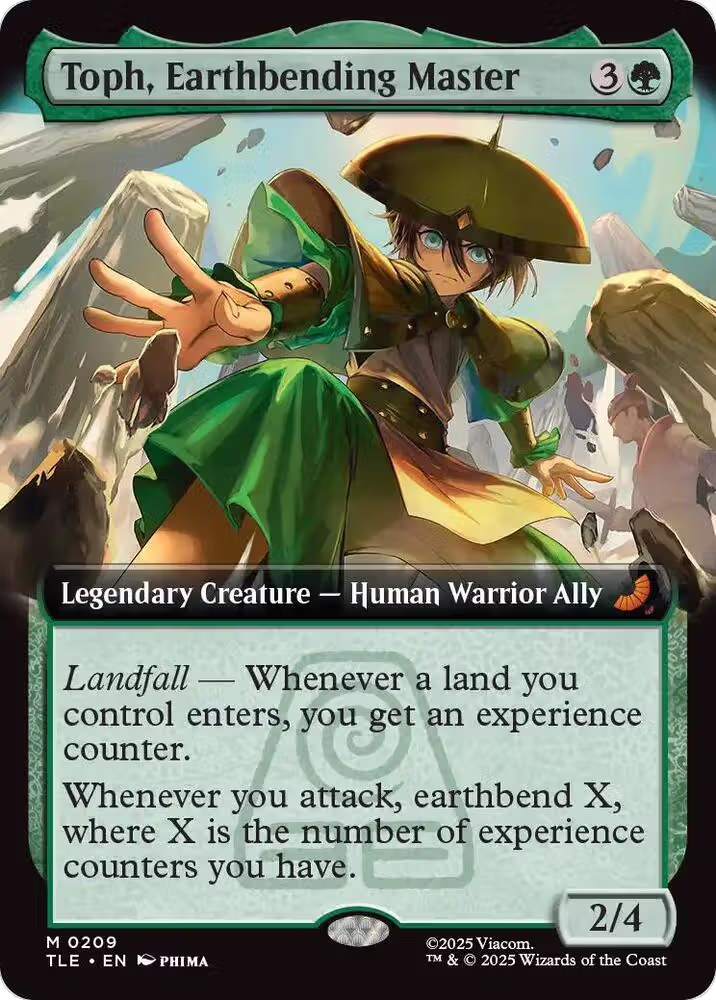 Toph, Earthbending Master (Extended Art) (209), Avatar: The Last Airbender: Eternal-Legal — Magic card price