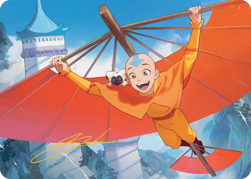 Aang, the Last Airbender Art Card (Gold-Stamped Signature) (1), Art Series: Avatar: The Last Airbender — Magic card price