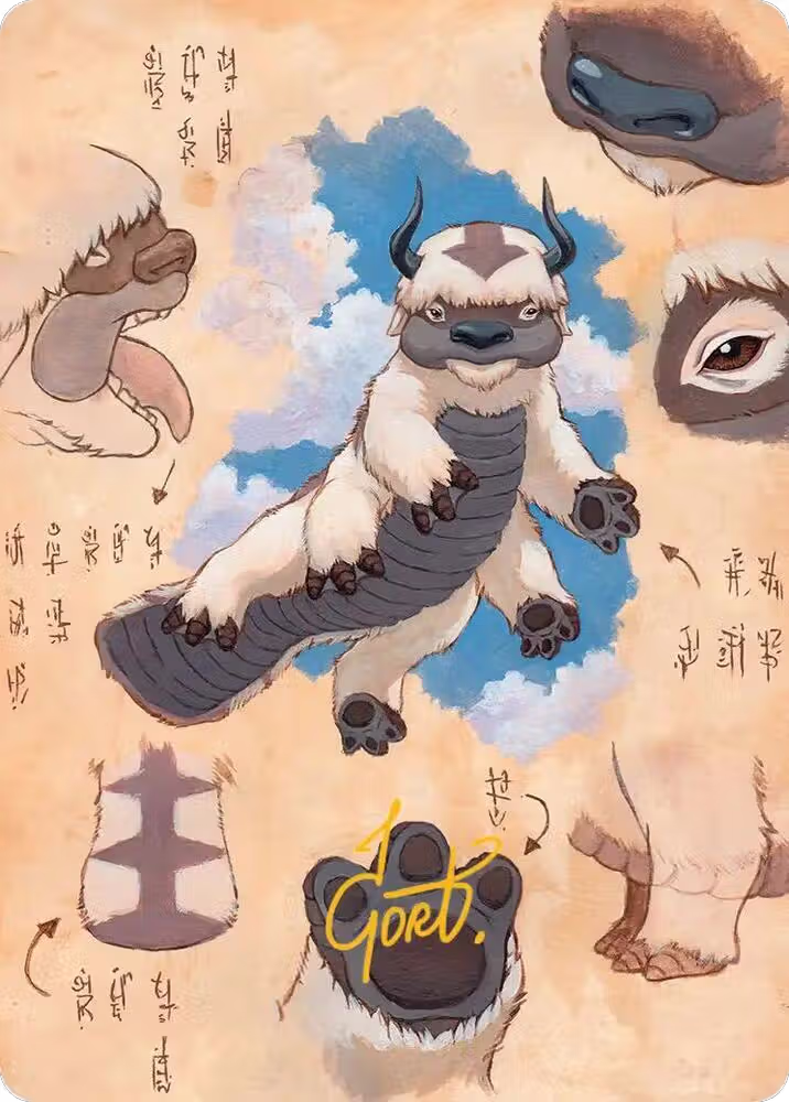 Appa, Steadfast Guardian Art Card (Gold-Stamped Signature) (32), Art Series: Avatar: The Last Airbender — Magic card price