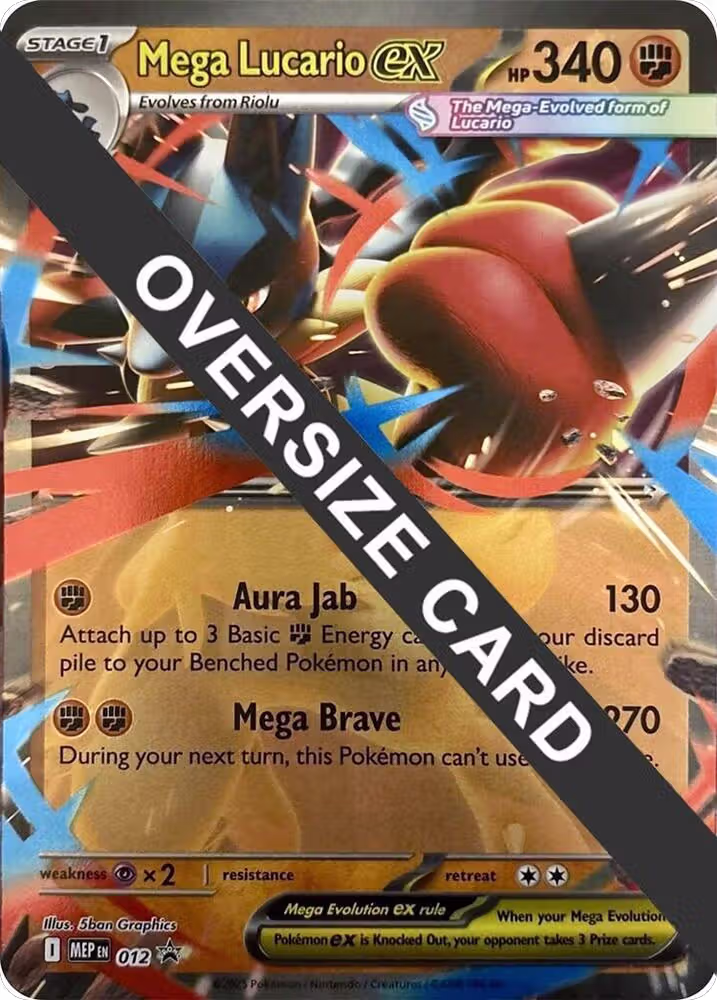 Mega Lucario ex - 012 (012), Jumbo Cards — Pokémon card price