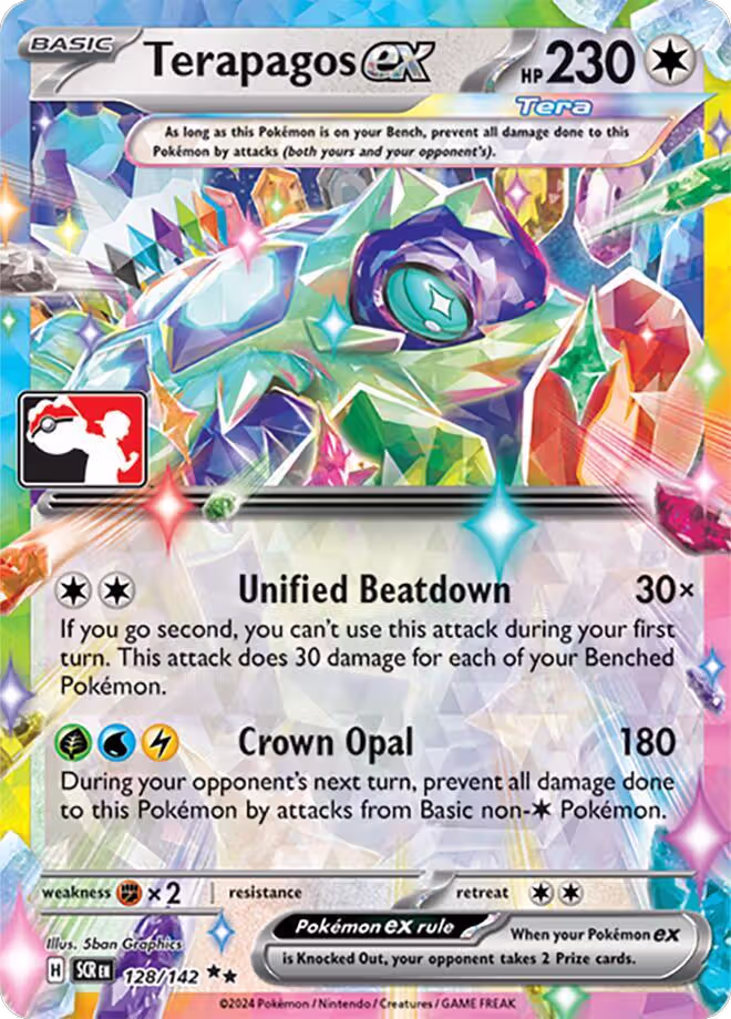 Terapagos ex - 128/142 (Prize Pack Series 7) (128/142), Prize Pack Series Cards — Pokémon card price
