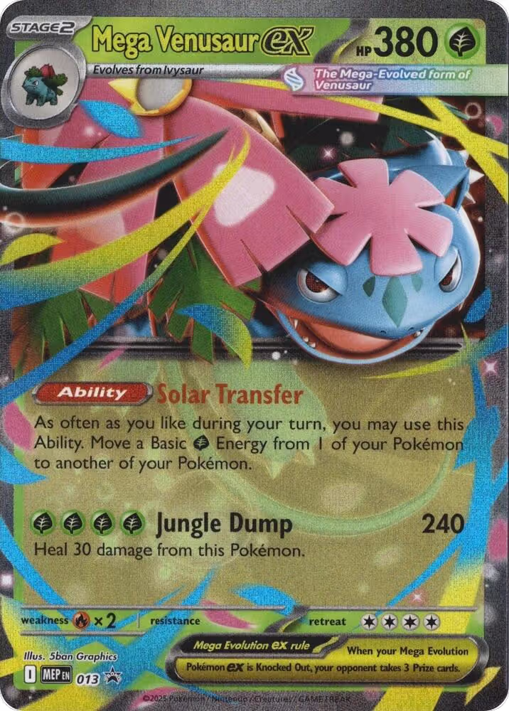 Mega Venusaur ex - 013 (013), Mega Evolution Promo — Pokémon card price