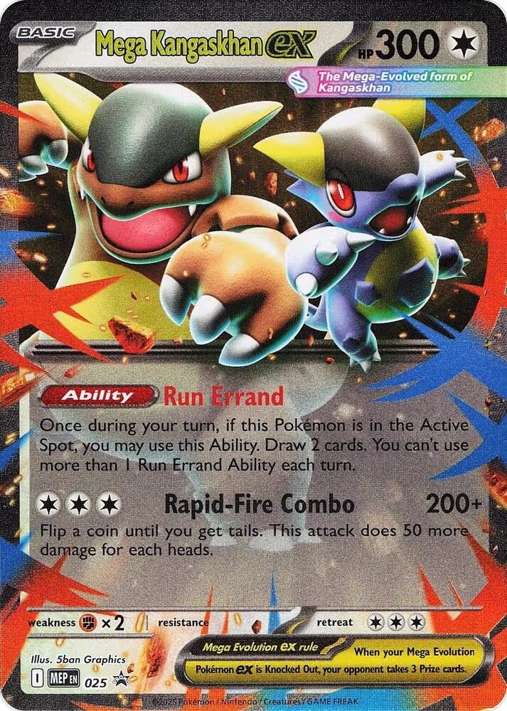 Mega Kangaskhan ex - 025 (025), Mega Evolution Promo — Pokémon card price