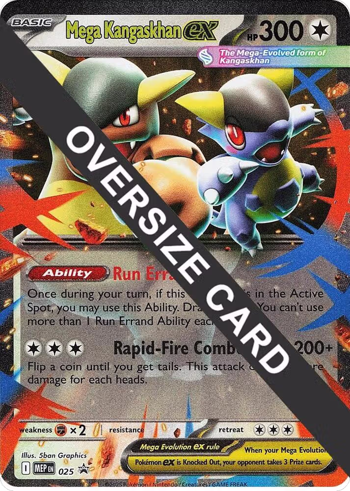 Mega Kangaskhan ex - 025 (025), Jumbo Cards — Pokémon card price