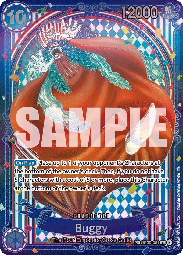 Buggy - OP09-051 (SP) (OP09-051), The Azure Sea's Seven — One Piece card price