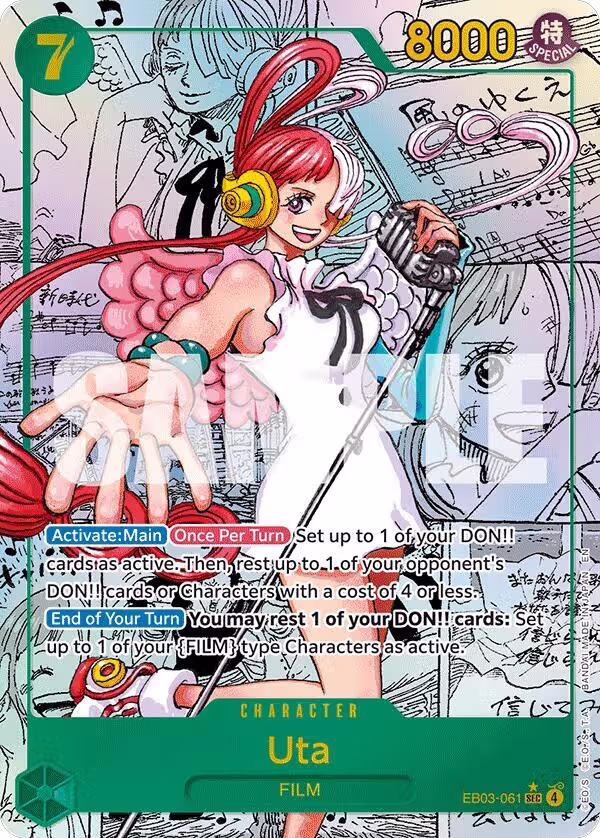 Uta (061) (Manga) (EB03-061), Extra Booster: One Piece Heroines Edition — One Piece card price
