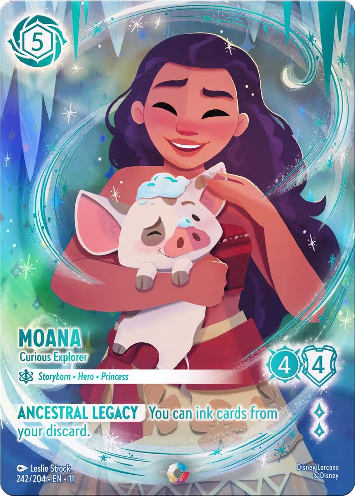 Moana - Curious Explorer (Iconic) (242/204), Winterspell — Lorcana card price