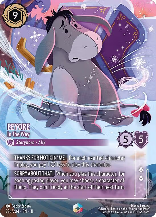 Eeyore - In the Way (Enchanted) (226/204), Winterspell — Lorcana card price