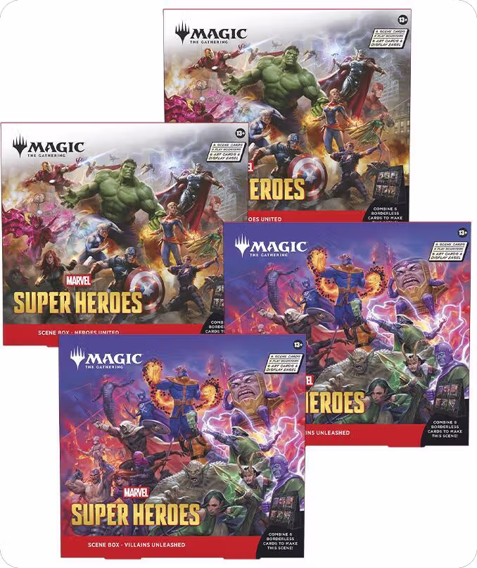 Marvel Super Heroes Scene Box Case, Marvel Super Heroes — Magic card price