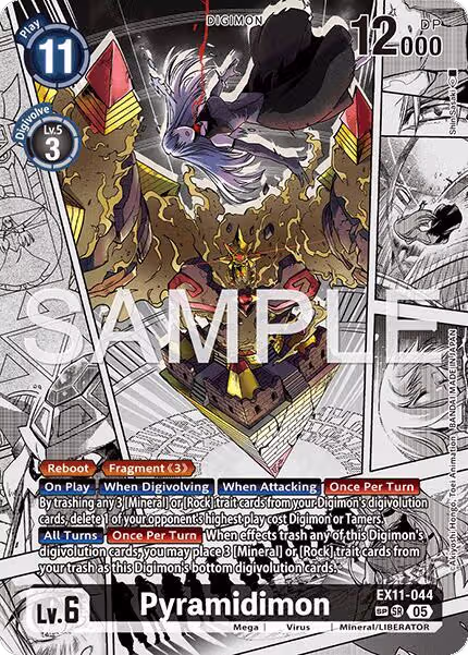 Pyramidimon (SP) (EX11-044 SR), Dawn of Liberator — Digimon card price