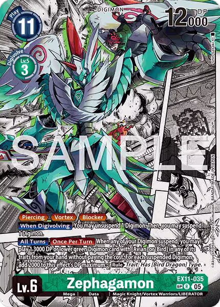 Zephagamon (SP) (EX11-035 R), Dawn of Liberator — Digimon card price