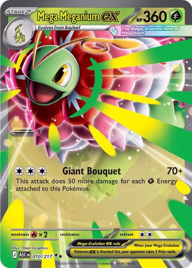 Mega Meganium ex - 010/217 (010/217), Ascended Heroes — Pokémon card price