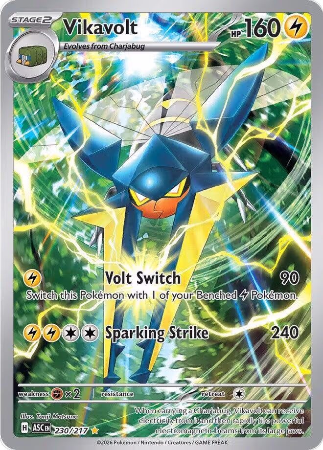 Vikavolt - 230/217 (230/217), Ascended Heroes — Pokémon card price