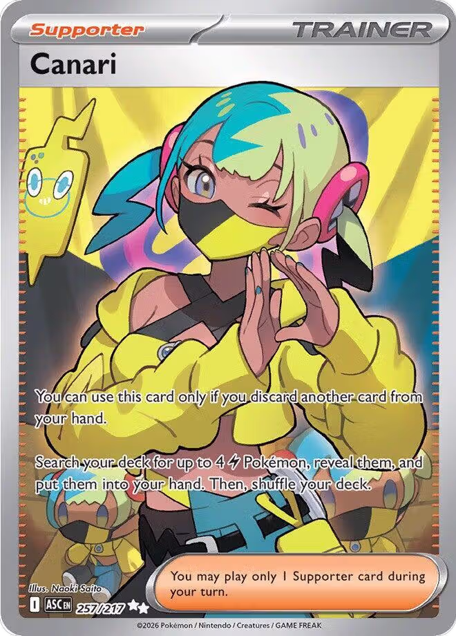 Canari - 257/217 (257/217), Ascended Heroes — Pokémon card price