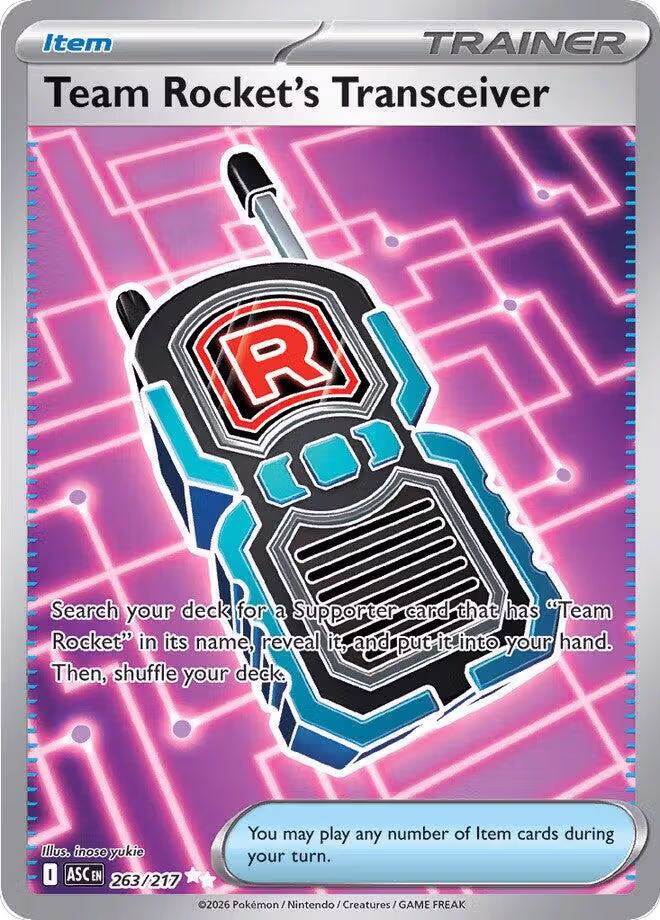 Team Rocket's Transceiver - 263/217 (263/217), Ascended Heroes — Pokémon card price