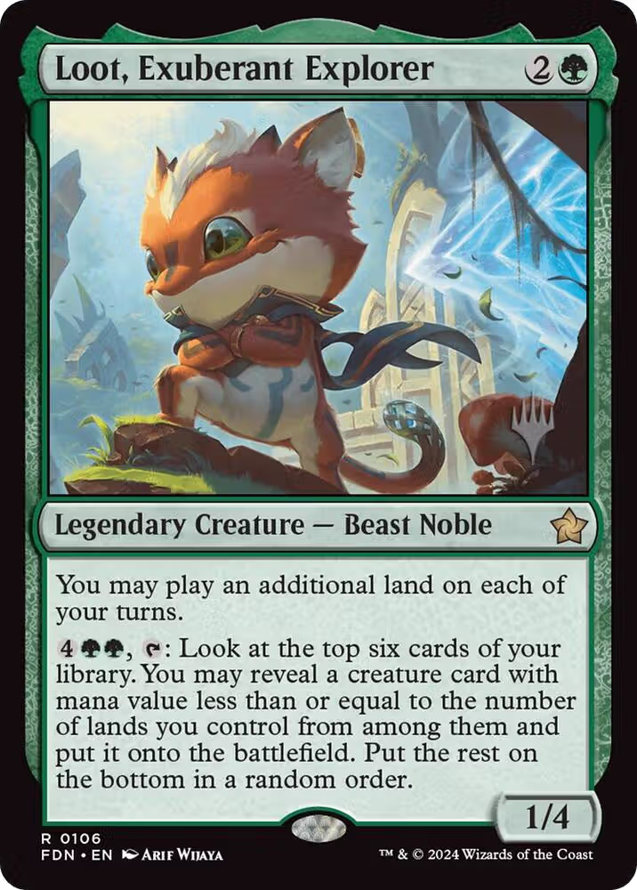 Loot, Exuberant Explorer (106), Promo Pack: Lorwyn Eclipsed — Magic card price