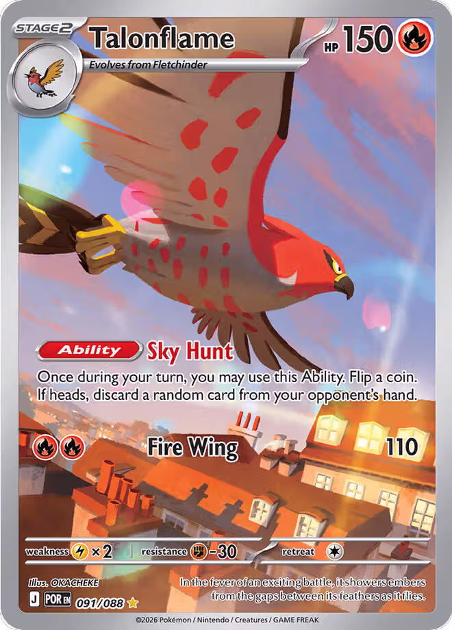 Talonflame - 091/088 (091/088), Perfect Order — Pokémon card price