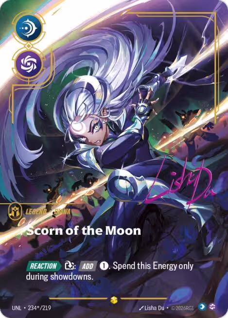 Diana, Scorn of the Moon (Signature) (234*/219), Unleashed — Riftbound card price