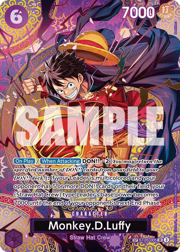 Monkey.D.Luffy (SP) (ST26-005), Adventure on Kami's Island — One Piece card price