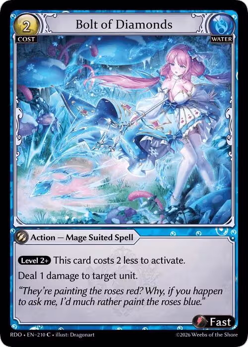 Bolt of Diamonds (210), Radiant Origins — Grand Archive card price
