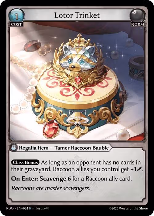 Lotor Trinket (024), Radiant Origins — Grand Archive card price