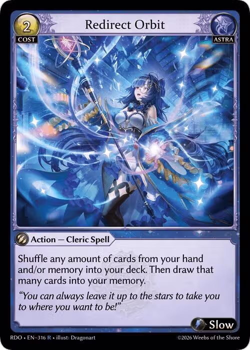 Redirect Orbit (316), Radiant Origins — Grand Archive card price