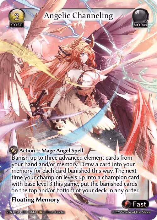 Angelic Channeling (044A) (044A), Radiant Origins — Grand Archive card price