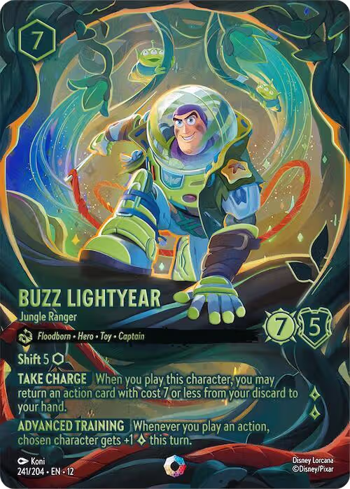 Buzz Lightyear - Jungle Ranger (Iconic) (241/204), Wilds Unknown — Lorcana card price