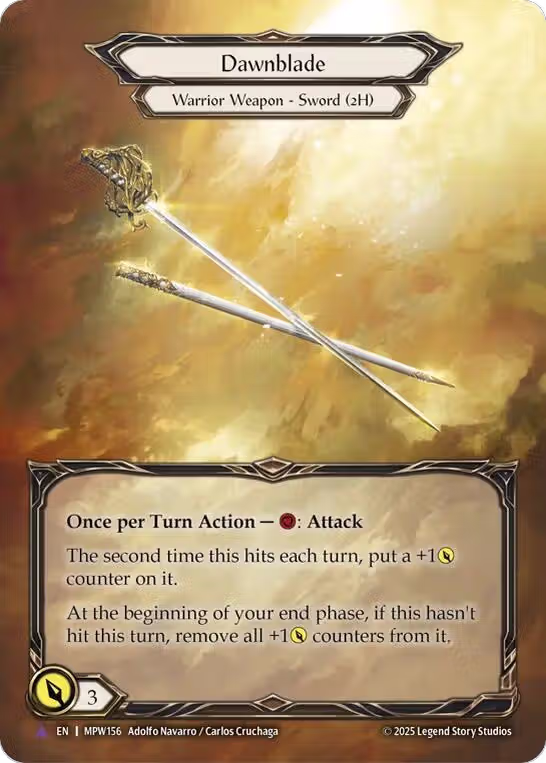 Dawnblade (Marvel) (MPW156), Mastery Pack Warrior — Flesh & Blood card price