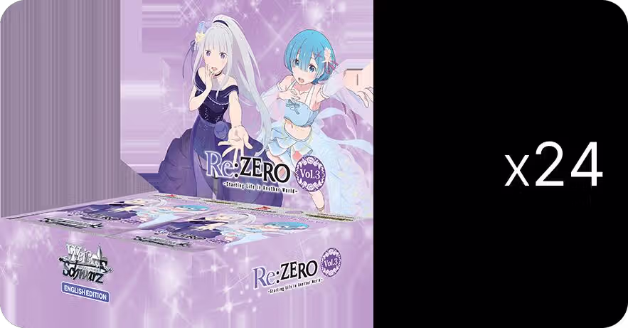 Re:ZERO -Starting Life in Another World- Vol. 3 Booster Box Case, ZERO -Starting Life in Another World- Vol.3 — Weiß Schwarz sealed product price