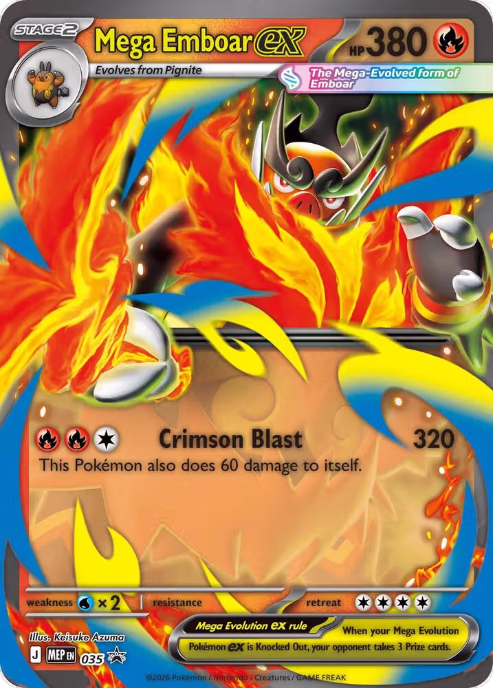 Mega Emboar ex (035), Jumbo Cards — Pokémon card price