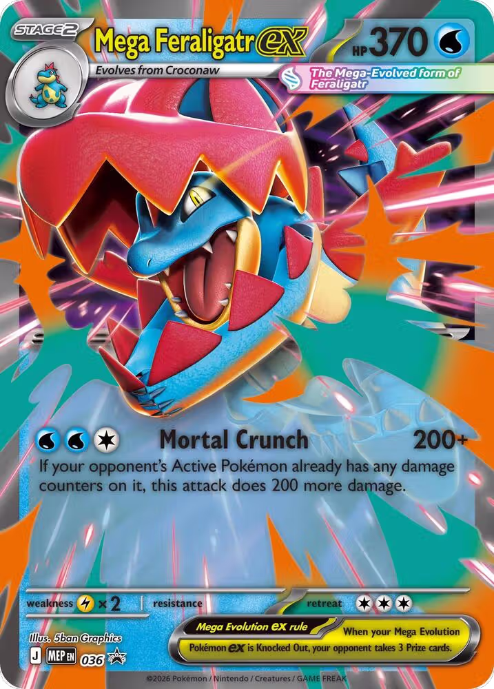 Mega Feraligatr ex (036), Jumbo Cards — Pokémon card price