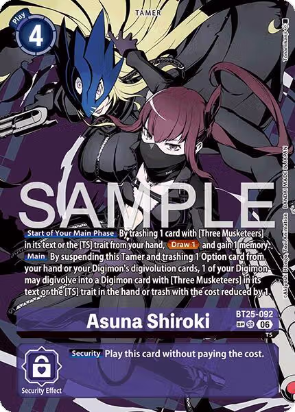 Asuna Shiroki (SP) (BT25-092 SR), Dual Revolution — Digimon card price