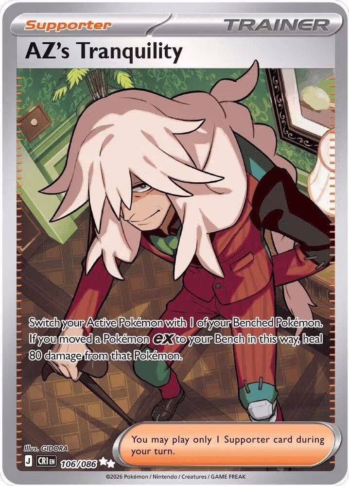 AZ's Tranquility - 106/086 (106/086), Chaos Rising — Pokémon card price