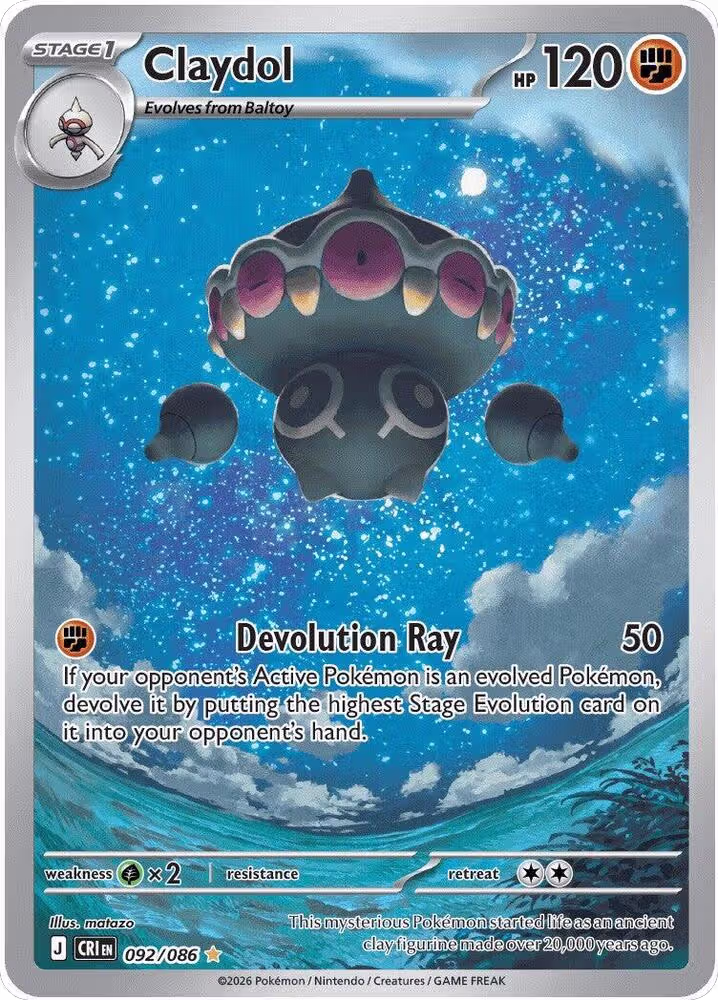 Claydol - 092/086 (092/086), Chaos Rising — Pokémon card price