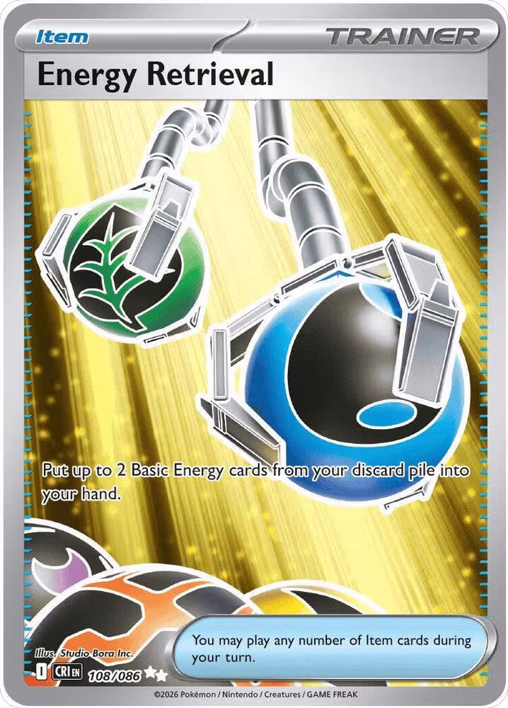 Energy Retrieval (108/086), Chaos Rising — Pokémon card price