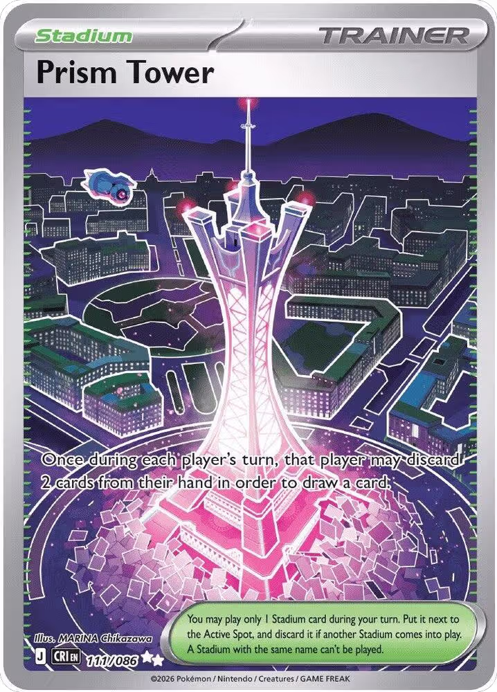Prism Tower - 111/086 (111/086), Chaos Rising — Pokémon card price
