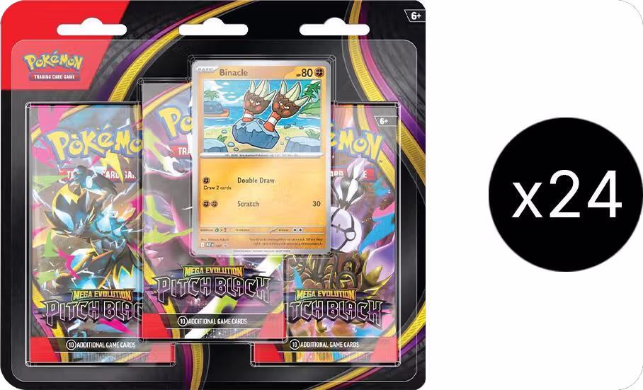 Pitch Black 3-Pack Blister Case, Pitch Black — Pokémon sealed product price