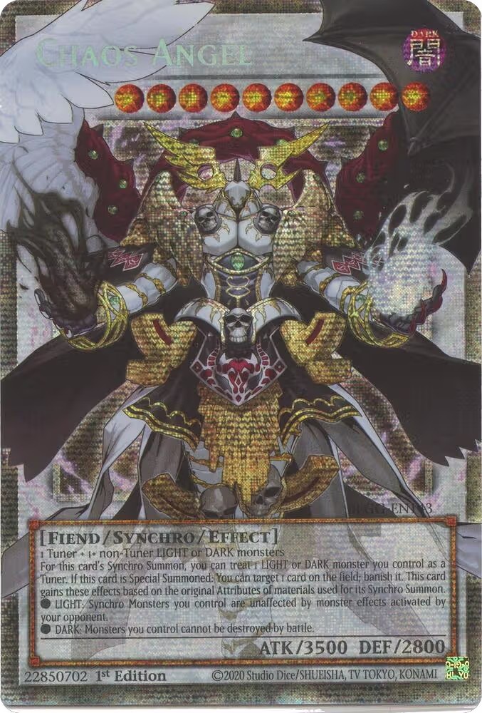 Chaos Angel (Starlight Rare) (BLGG-EN143), Battles of Legend: Glorious Gallery — Yu-Gi-Oh! card price