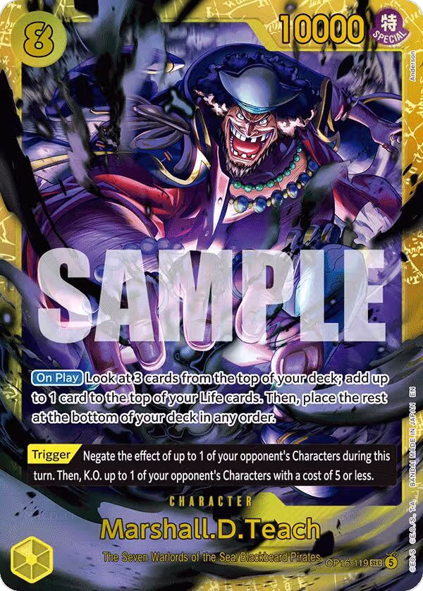 Marshall.D.Teach (119) (OP16-119), The Time of Battle — One Piece card price