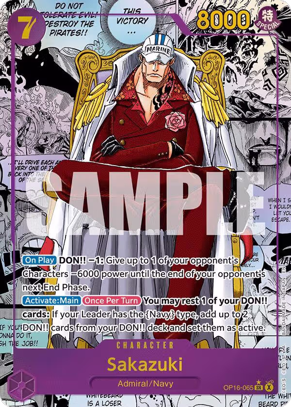 Sakazuki (Manga) (OP16-065), The Time of Battle — One Piece card price