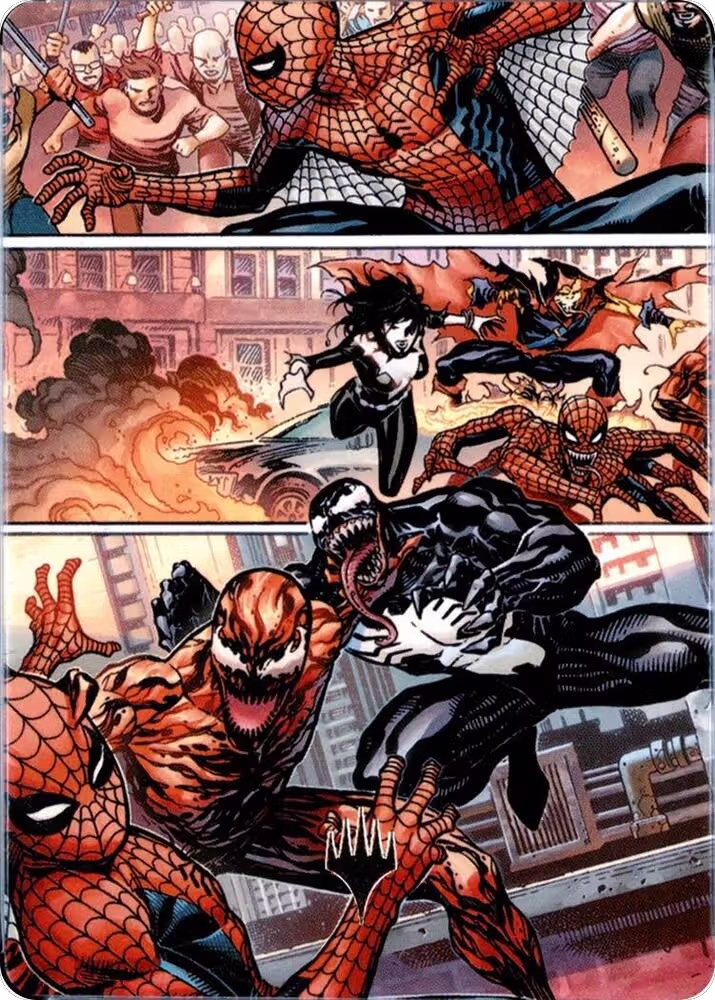 Maximum Carnage Art Card (Gold-Stamped Planeswalker Symbol) (46), Art Series: Marvel's Spider-Man — Magic card price