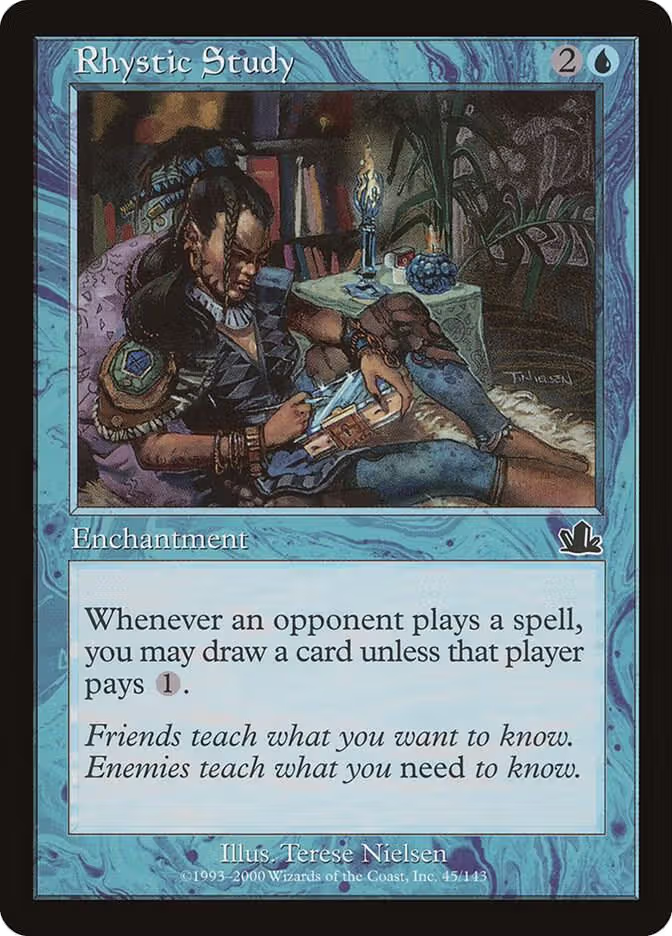 Rhystic Study (45), Prophecy — Magic card price