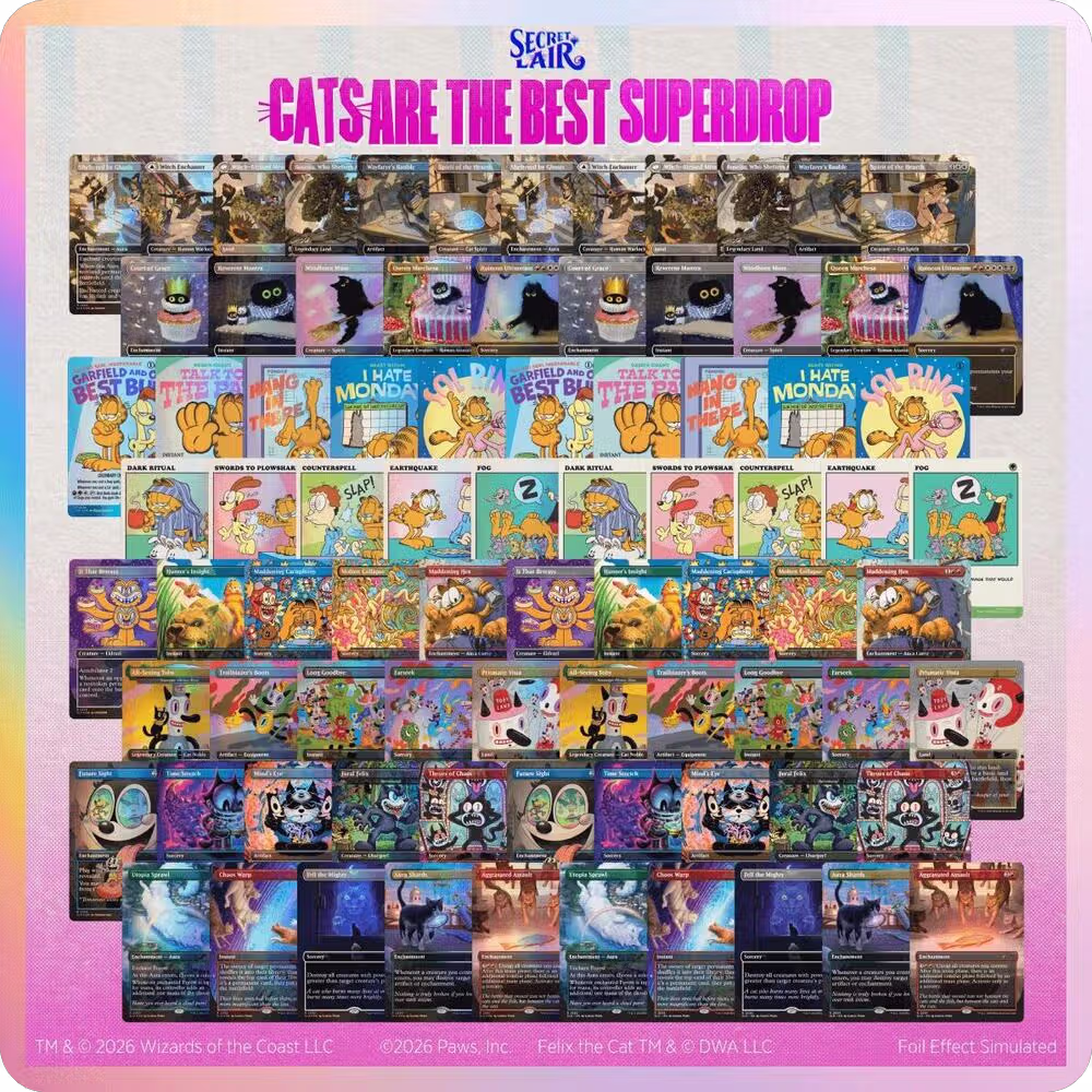Secret Lair Cats Are the Best Superdrop: Cats Rule Everything Bundle, Secret Lair Drop Series — Magic sealed product price