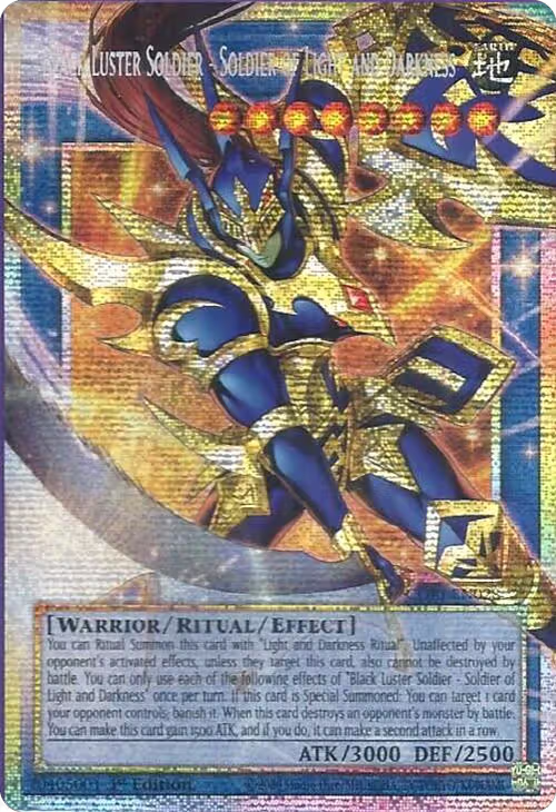 Black Luster Soldier - Soldier of Light and Darkness (Starlight Rare) (Extended Art) (CORI-EN028), Chaos Origins — Yu-Gi-Oh! card price