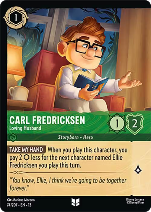 Carl Fredricksen - Loving Husband (Foil) (74/207), Attack of the Vine! — Lorcana card price